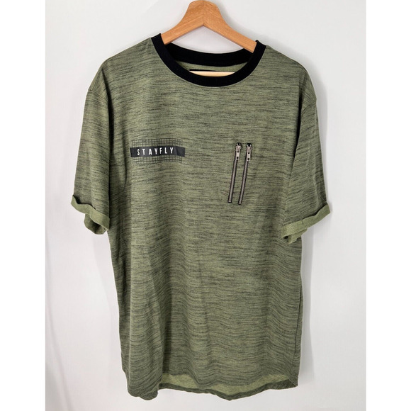 Five.By.Five by Master Piece T-Shirt Short Sleeves Heather Green Men's Size XL - Picture 1 of 5